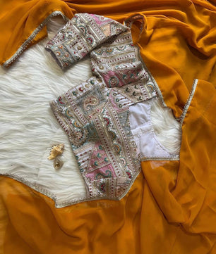 Georgette beautiful saree collection with beautiful lace &nbsp;border