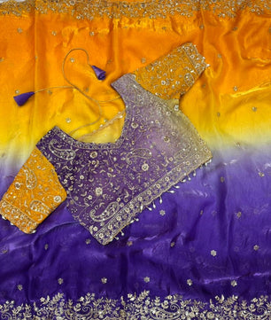 Soft Fandy satin saree