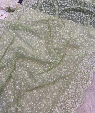 Summer special sarees shimmer silk fabric