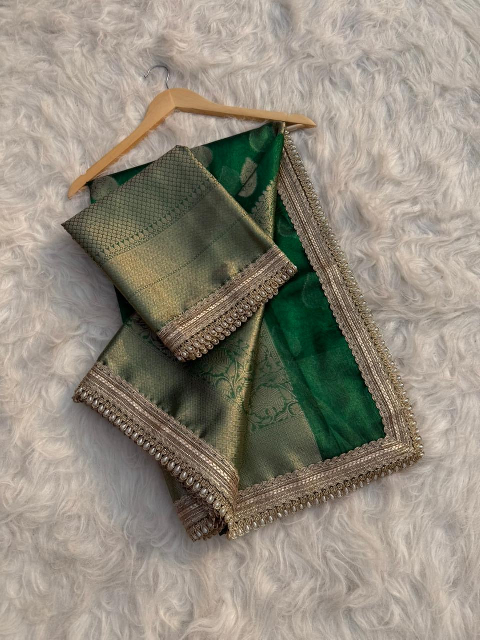 Premium banarasi soft Maharani tissue silk saree