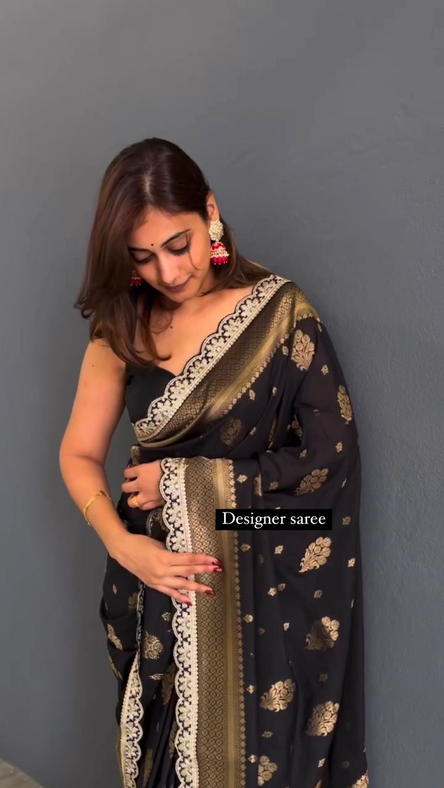 Designer Saree on Kota Silk Febric