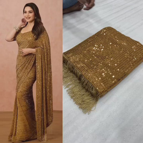 New Bollywood MADHURI DIXIT BlockBuster Sequins Design Launching